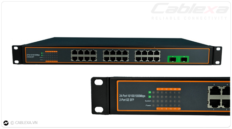 Switch quang SFP 10/100/1000M chính hãng Cablexa USA 3 Switch quang SFP 10/100/1000M chính hãng Cablexa USA 3